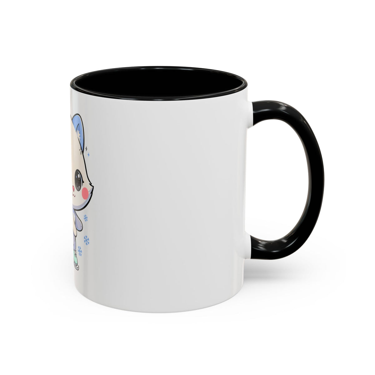 Kawaii Arctic Fox Mug for Cozy Winter Coffee Breaks