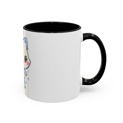 Kawaii Arctic Fox Mug for Cozy Winter Coffee Breaks