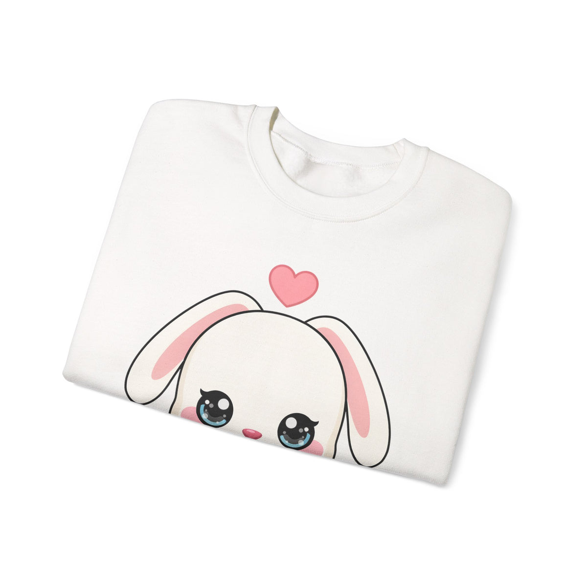 Kawaii Bunny Sweatshirt, Cozy Chibi Rabbit Crewneck