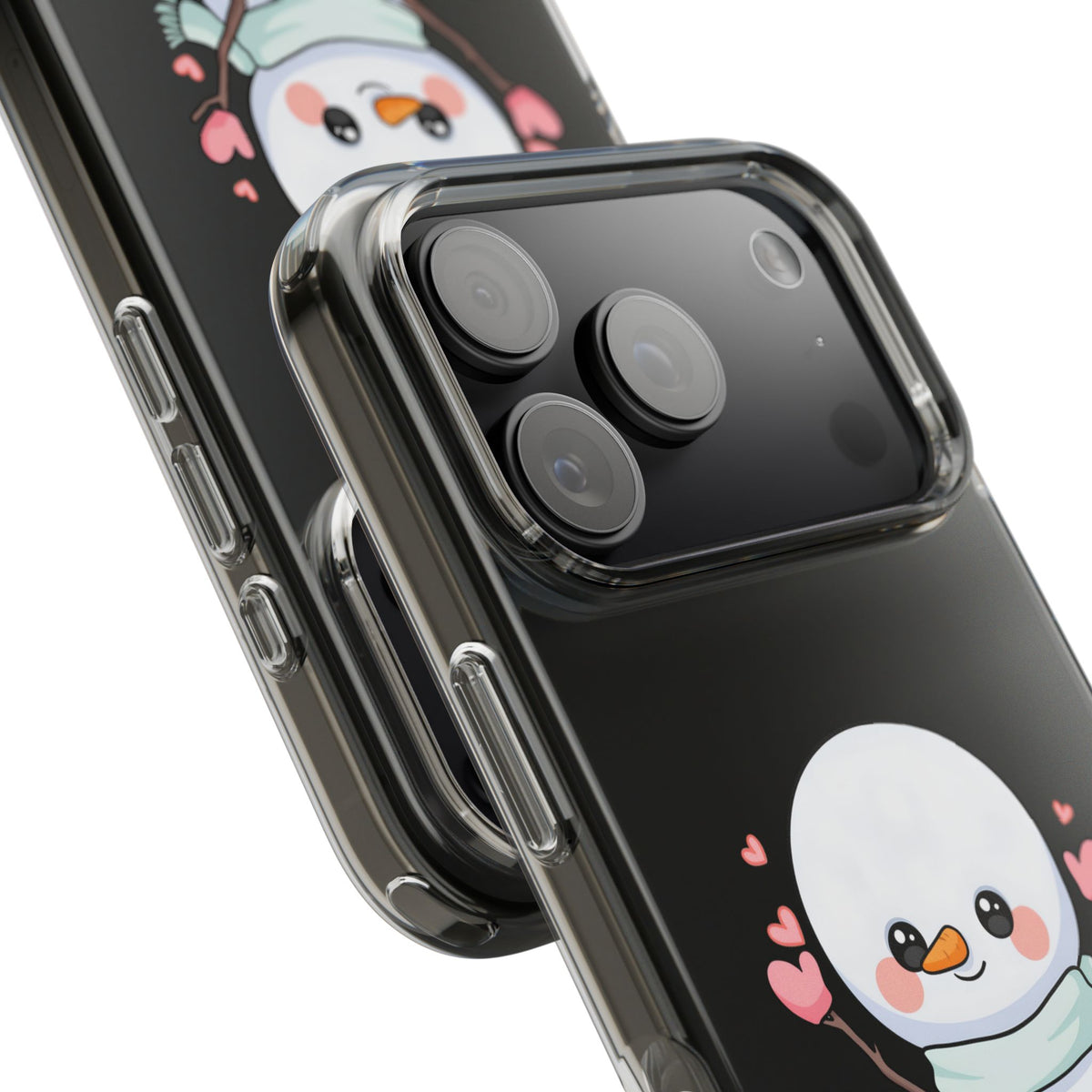 Kawaii Snowman Phone Case, Cute Winter Cheer