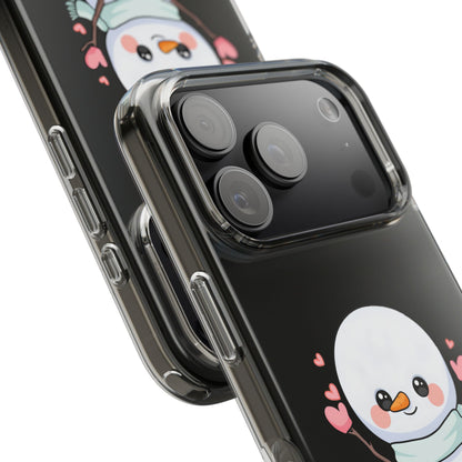 Kawaii Snowman Phone Case, Cute Winter Cheer