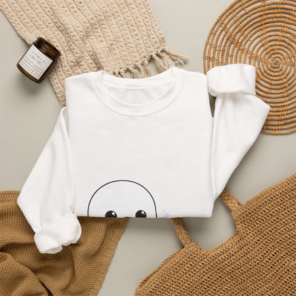 Cute Snowman Christmas Sweatshirt, Kawaii Holiday Crewneck