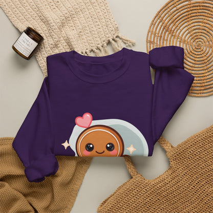 Kawaii Gingerbread Sweatshirt for Cozy Holiday Mornings