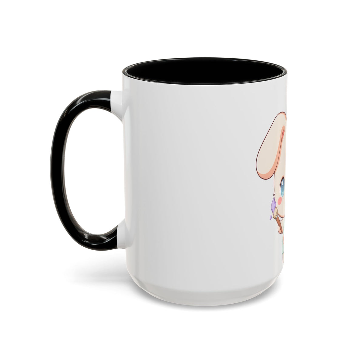 Kawaii Bunny Coffee Mug for Artists and Cute Art Lovers
