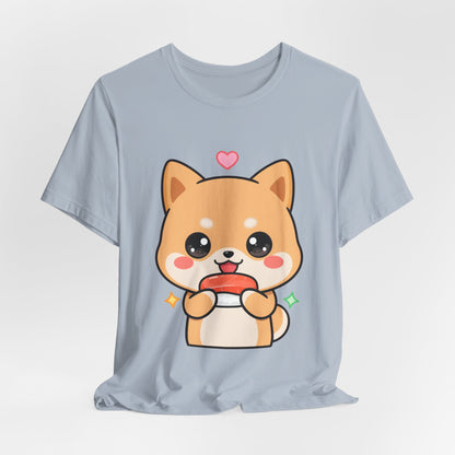 Kawaii Shiba Inu Sushi T-Shirt for Cute Food Lovers