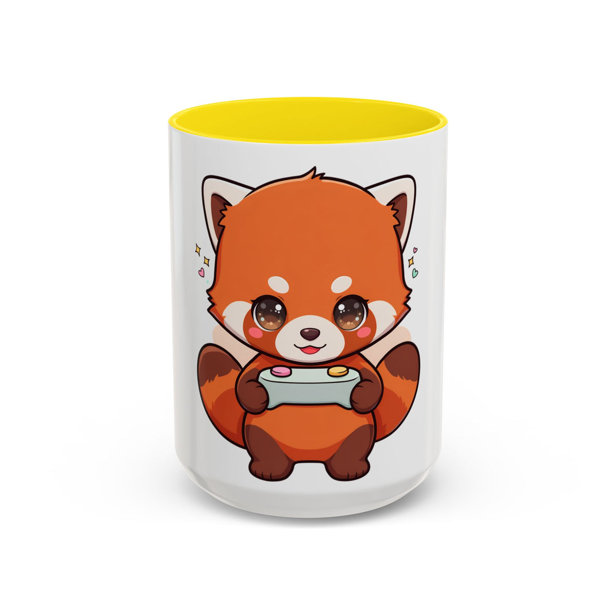 Red Panda Gamer Accent Coffee Mug for Cozy Desk Setups