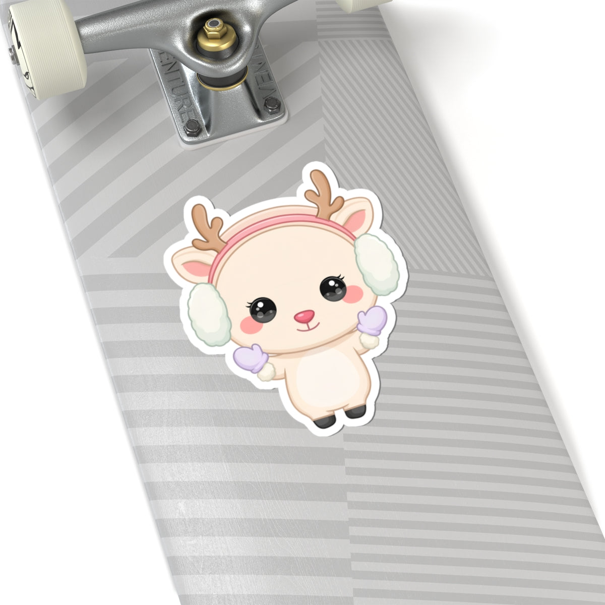 Kawaii Reindeer Sticker for Cozy Winter Cheer