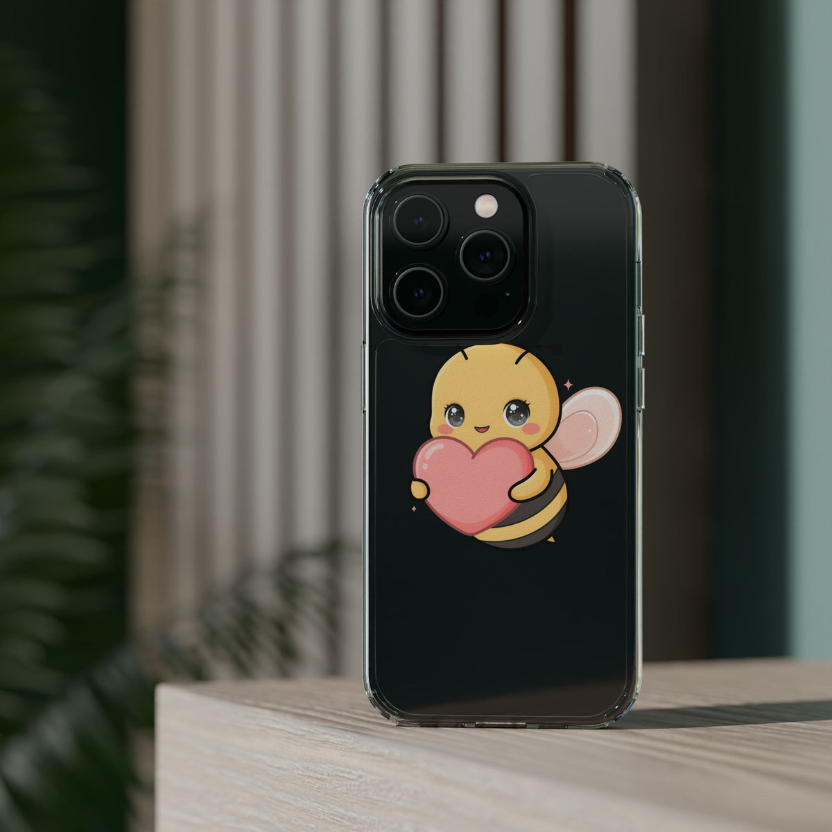 Kawaii Bee Clear Impact-Resistant Phone Case
