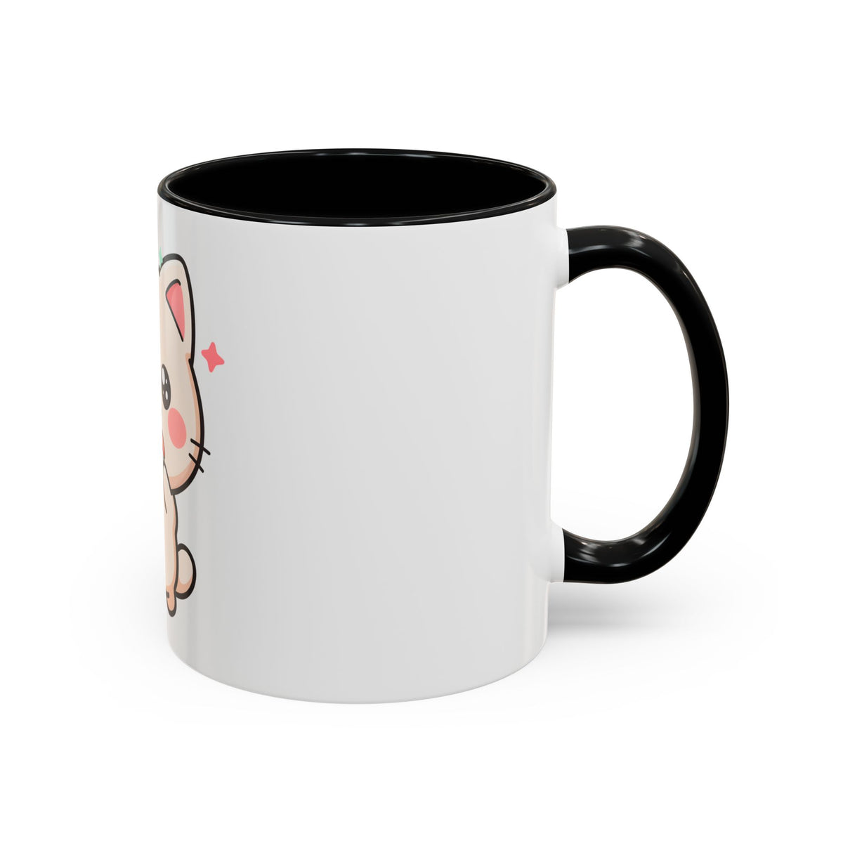Kawaii Cat Sushi Mug, Cute Accent Coffee Mug