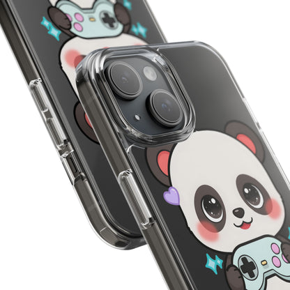 Gamer Panda Clear Impact-Resistant Phone Case