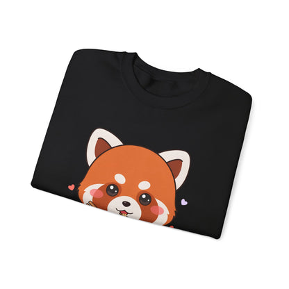 Kawaii Red Panda Ramen Sweatshirt for Cozy Foodie Days