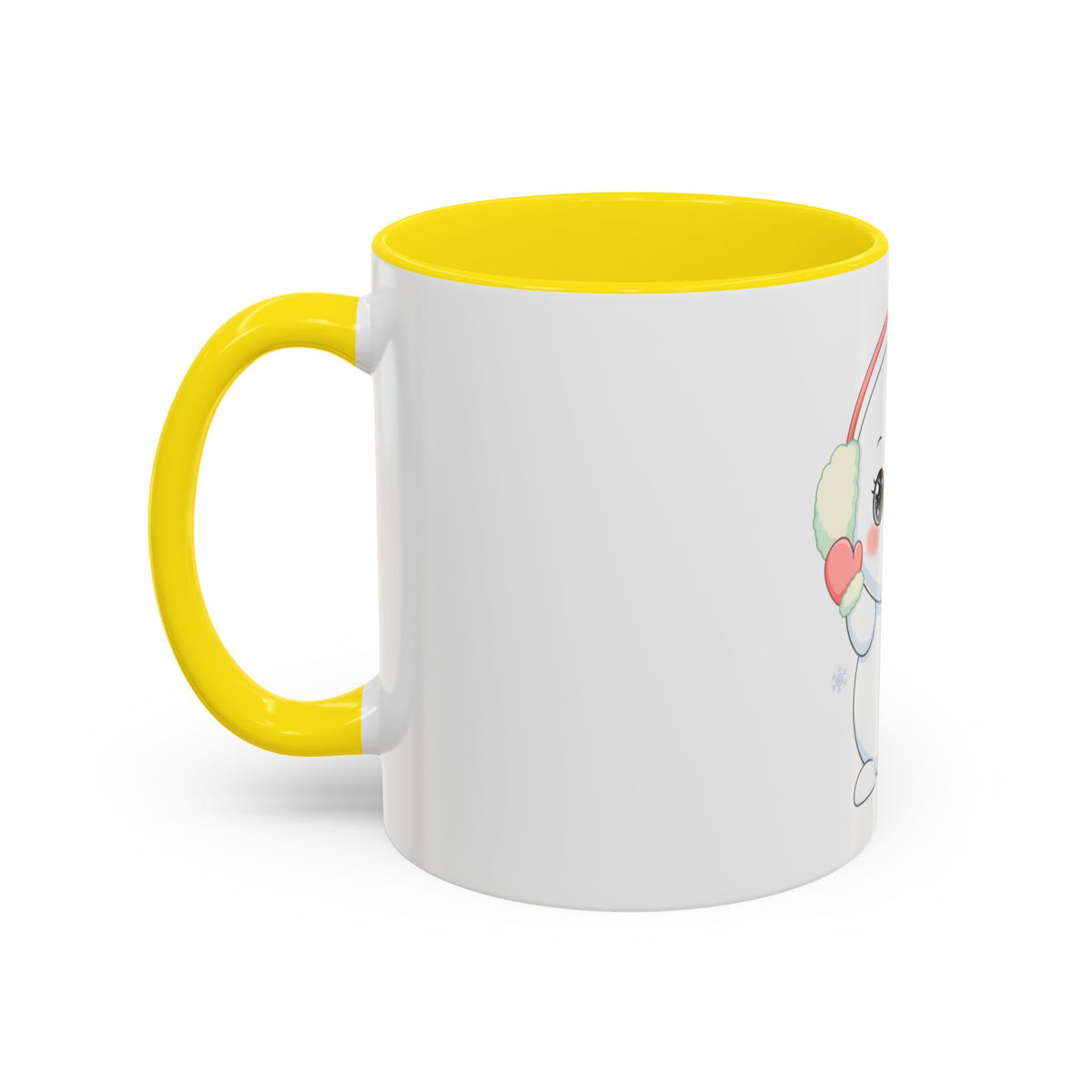 Kawaii Snowman Accent Coffee Mug for Cozy Winter Sips