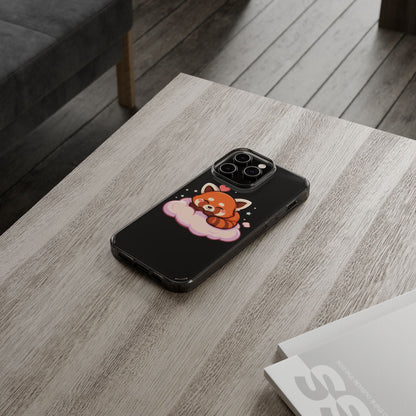 Cute Red Panda Phone Case, Dreamy Kawaii Cloud Art