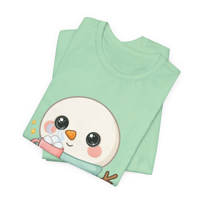 Kawaii Snowman T-Shirt for Cozy Cocoa Breaks