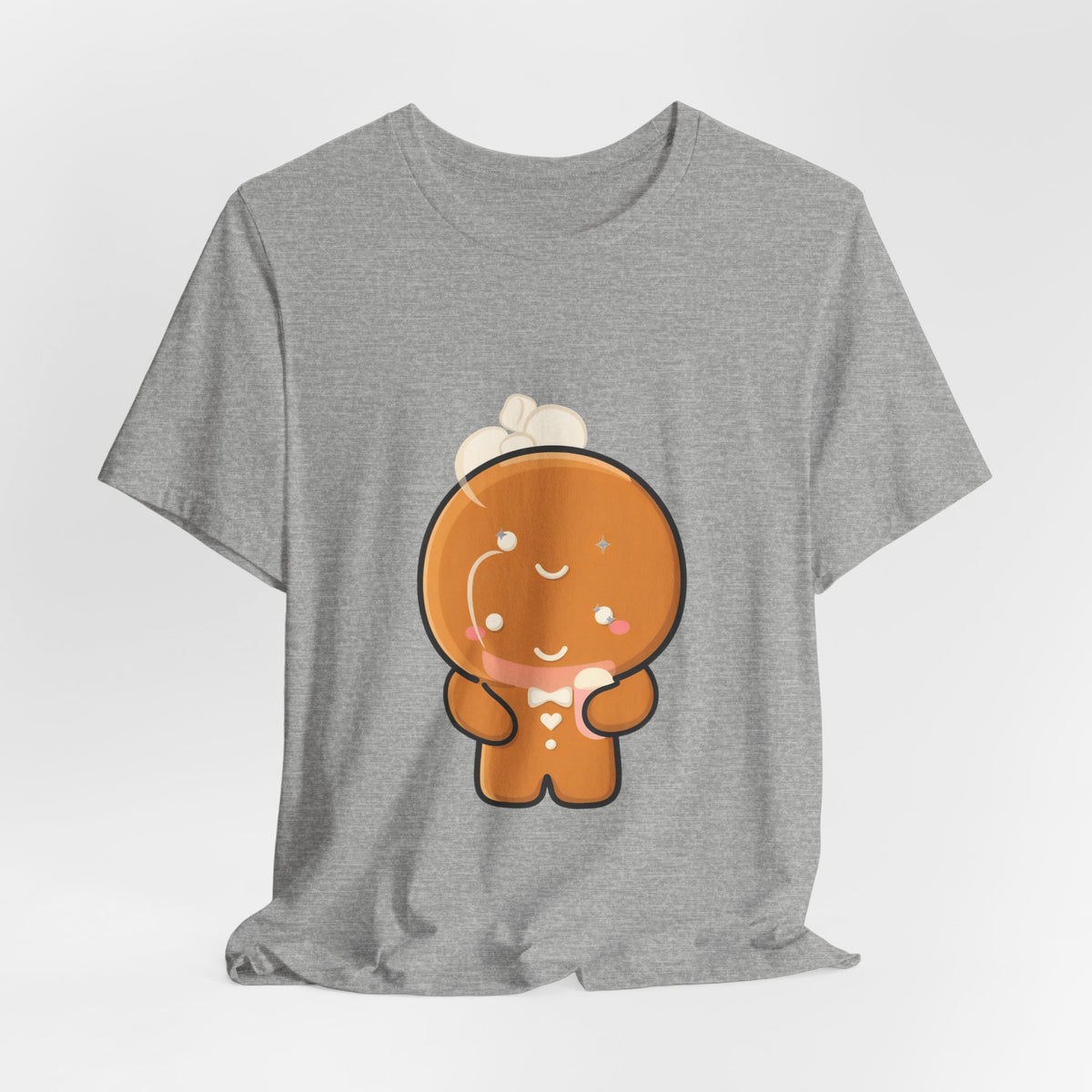 Kawaii Gingerbread Man T-Shirt for Cozy Cocoa Fans
