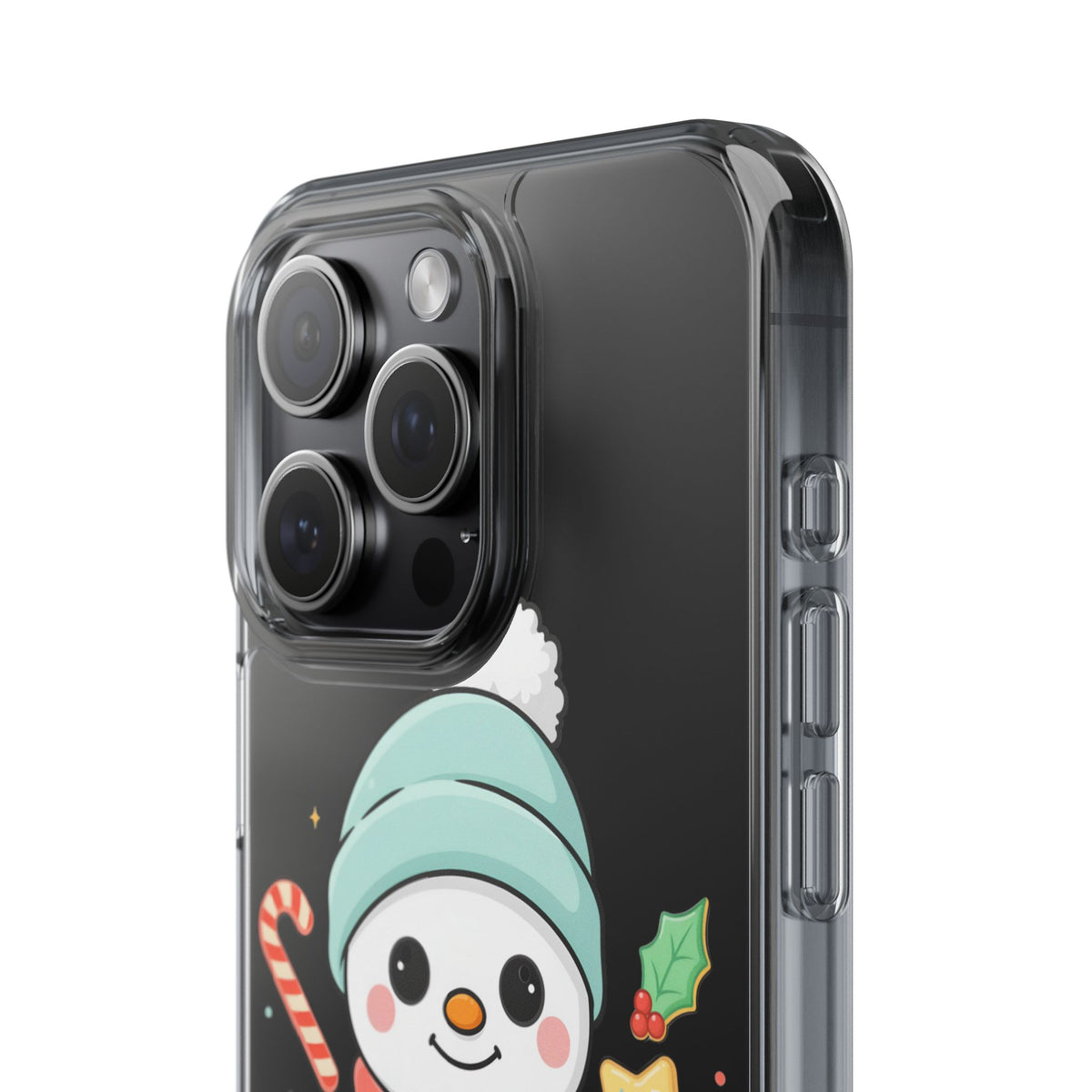 Christmas Snowman Phone Case, Cute Cookie Baker