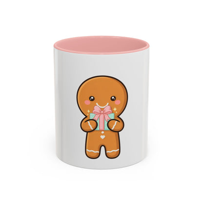 Gingerbread Coffee Mug, Cute Holiday Accent Mug
