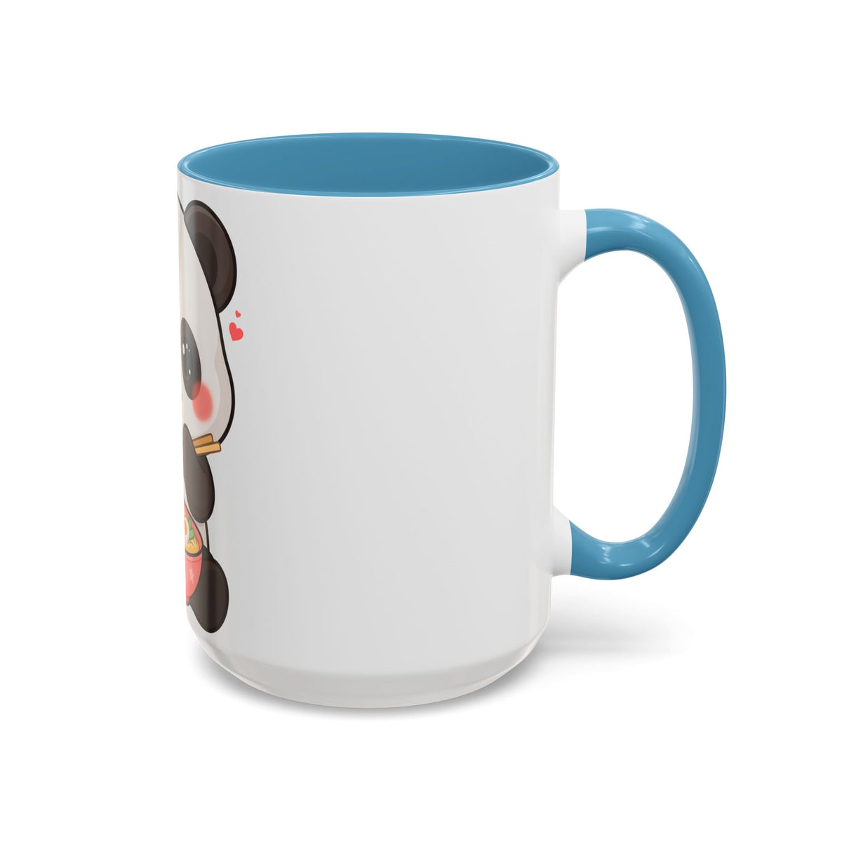 Kawaii Panda Ramen Mug, Cute Accent Coffee Mug