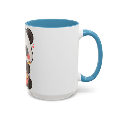 Kawaii Panda Ramen Mug, Cute Accent Coffee Mug