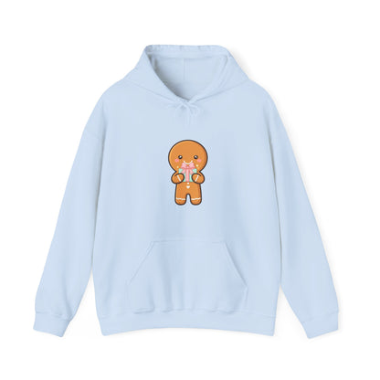 Gingerbread Gift Hoodie, Cute Christmas Unisex Sweatshirt