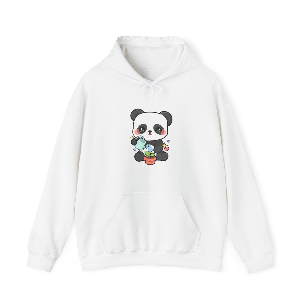 Kawaii Panda Hoodie, Cute Plant Lover Gift