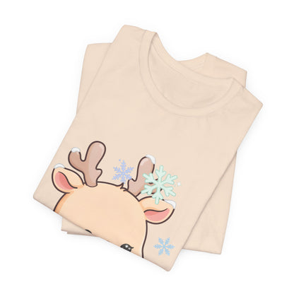 Kawaii Reindeer T-Shirt for Cute Winter Outfits