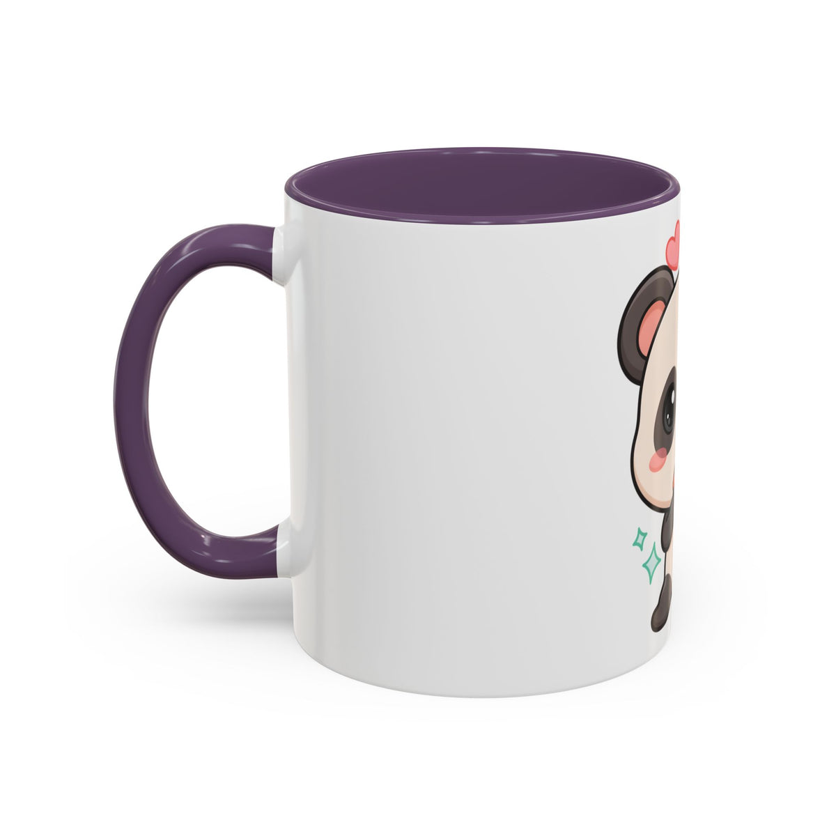 Kawaii Panda Coffee Mug, Cute Sushi Lover Accent Mug