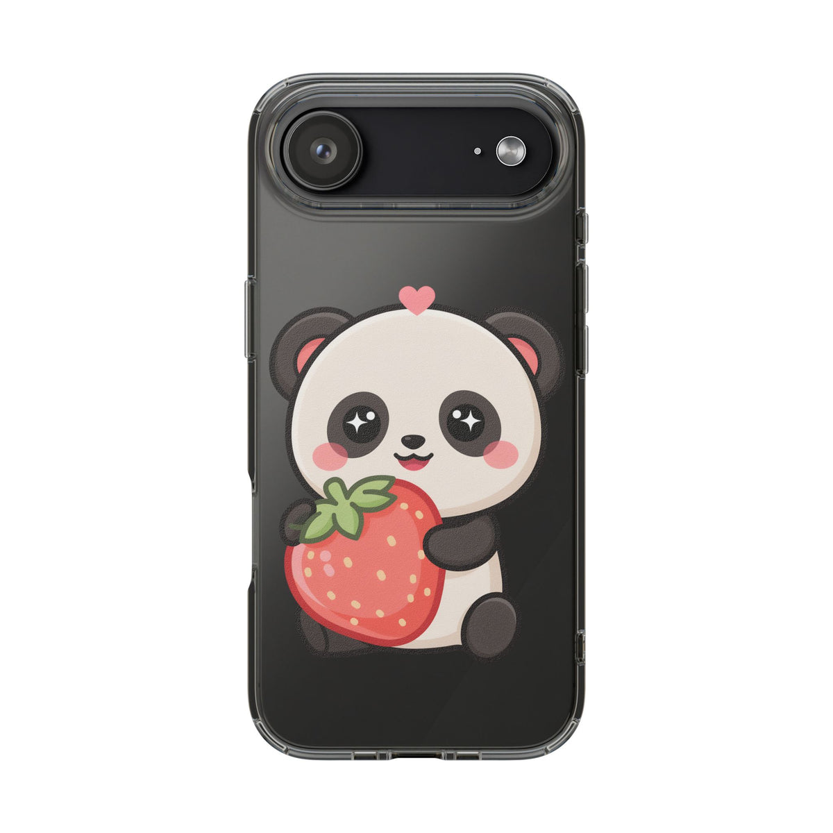 Kawaii Panda Phone Case, Sweet Strawberry Gift