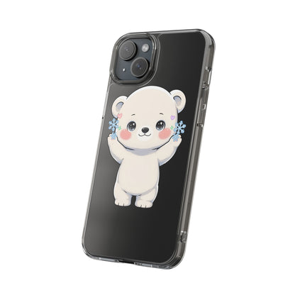 Kawaii Polar Bear Phone Case for a Cozy Winter Gift