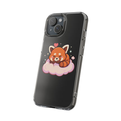 Cute Red Panda Phone Case, Dreamy Kawaii Cloud Art