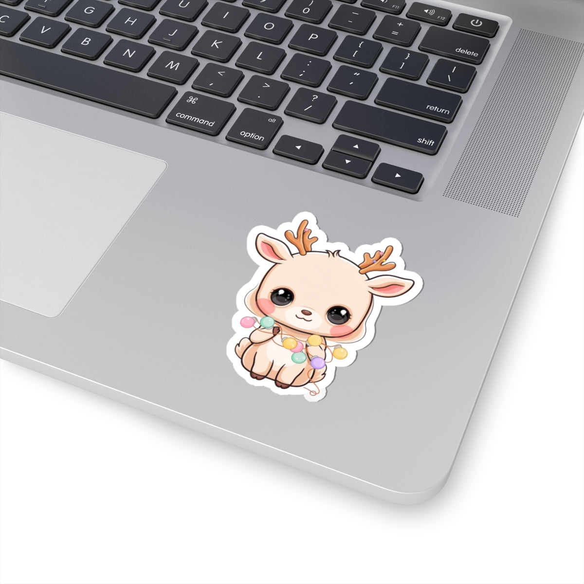 Kawaii Reindeer Sticker for Cute Holiday Decor