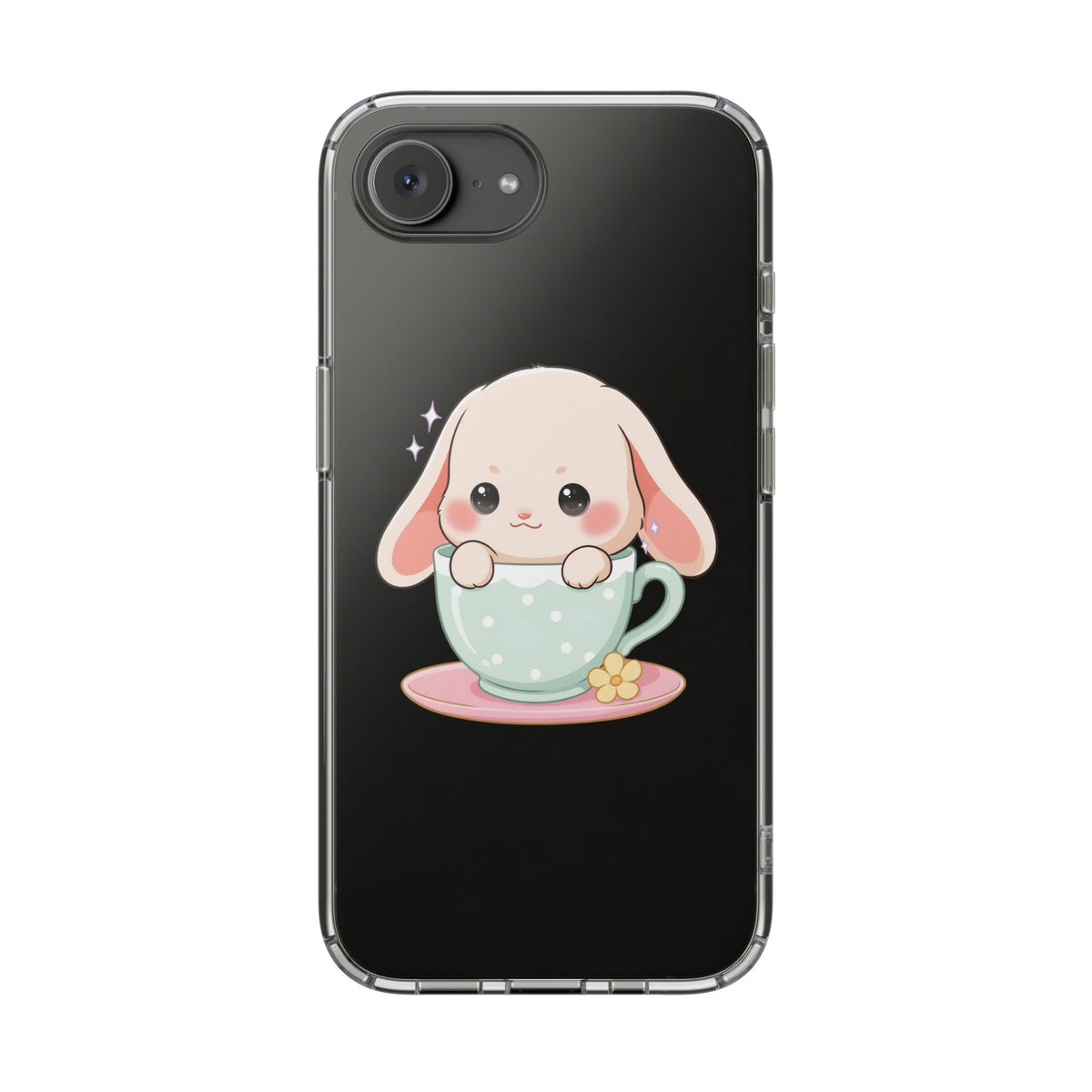 Kawaii Bunny Phone Case, Cute Teacup Rabbit