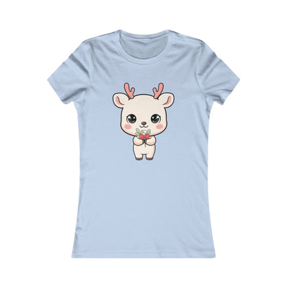 Kawaii Reindeer T-Shirt for Mistletoe-Loving Holiday Fans