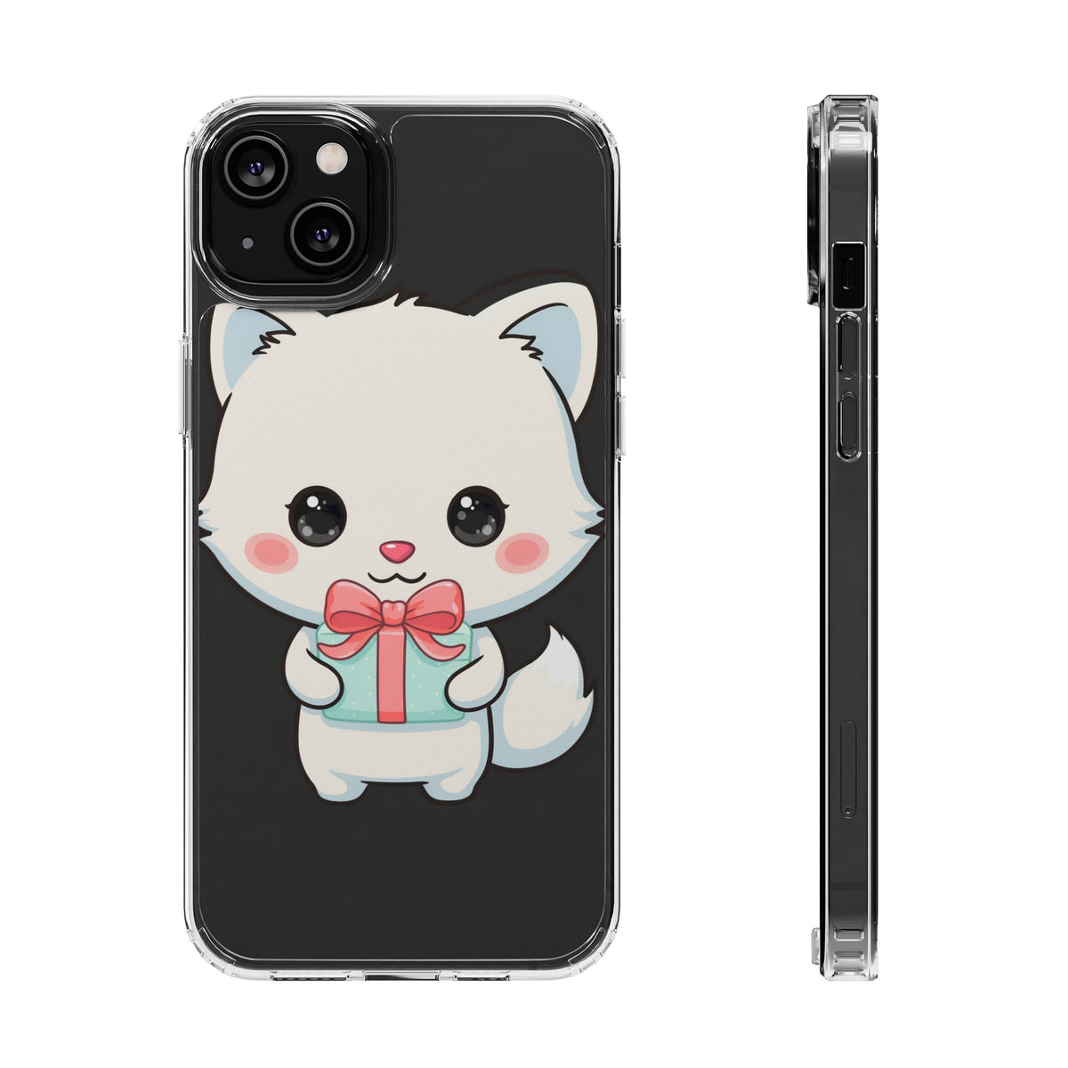 Kawaii Arctic Fox Phone Case with Gift