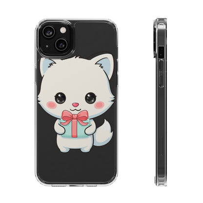 Kawaii Arctic Fox Phone Case with Gift
