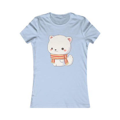 Kawaii Arctic Fox Christmas Tee for Cozy Holiday Fans