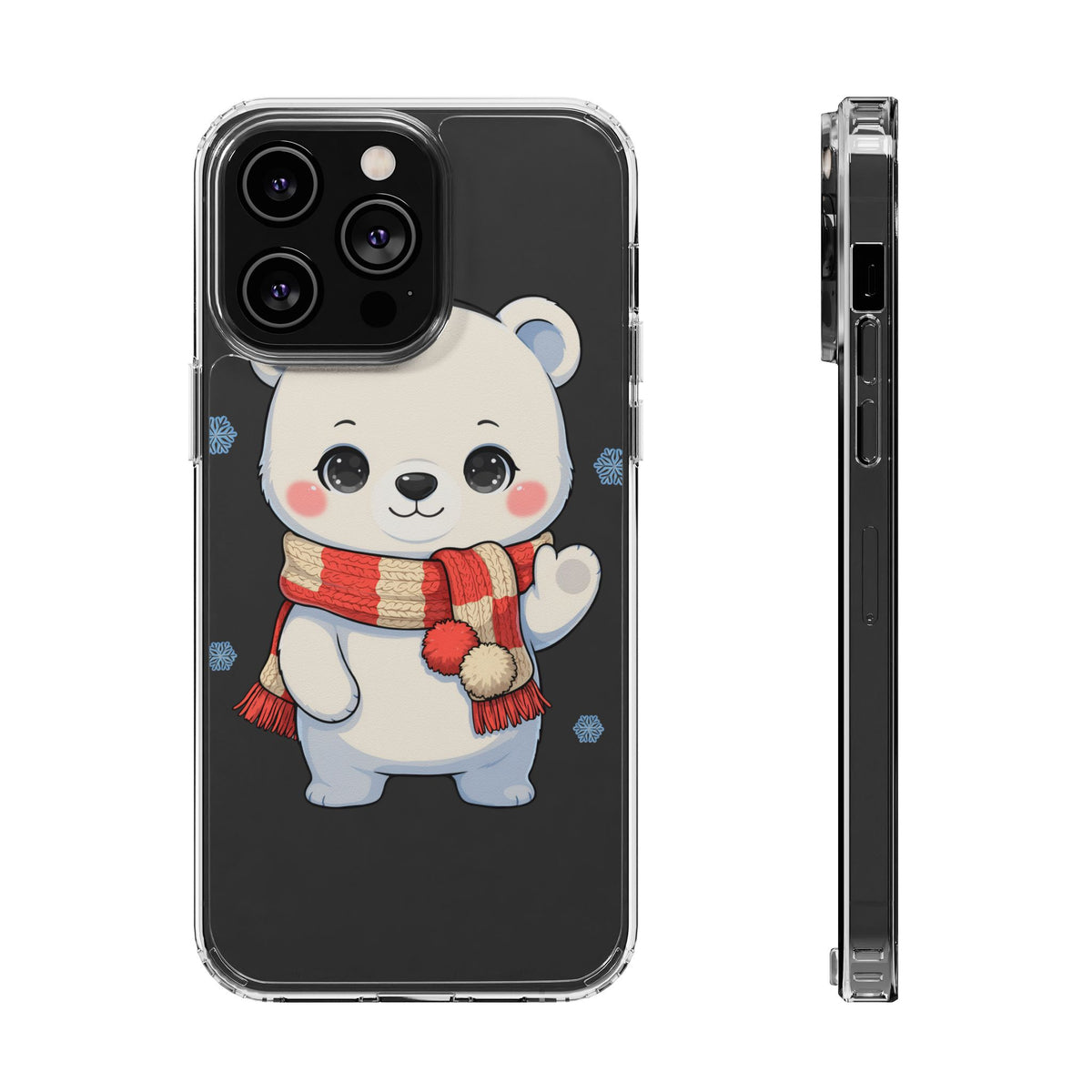 Kawaii Polar Bear Phone Case – Cozy Christmas Cub