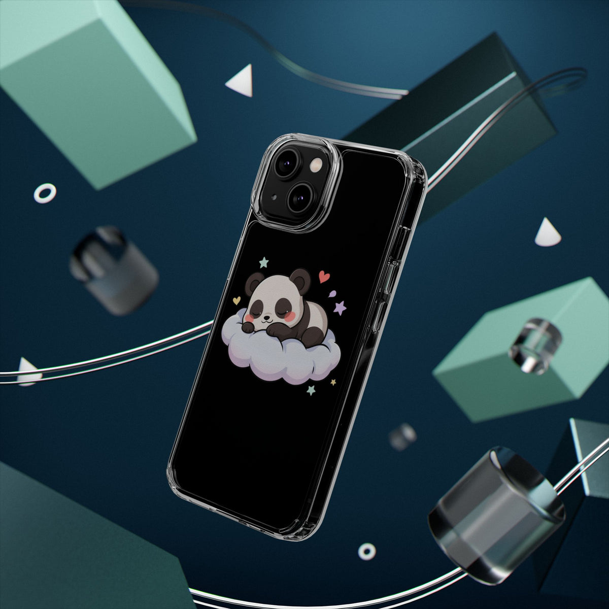 Sleeping Panda Clear Impact-Resistant Phone Case