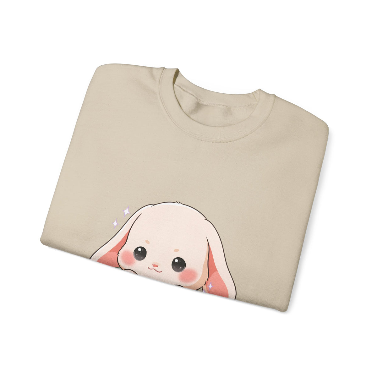 Kawaii Bunny Sweatshirt, Cute Chibi Tea Cup Rabbit