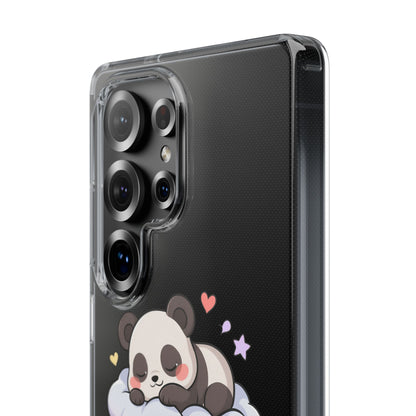 Sleeping Panda Clear Impact-Resistant Phone Case