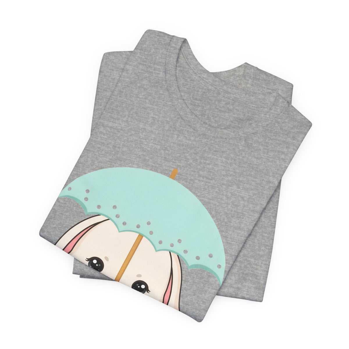 Kawaii Bunny T-Shirt, Cute Umbrella Rabbit Tee