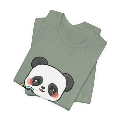 Kawaii Panda T-Shirt, Cute Plant Lover Gift