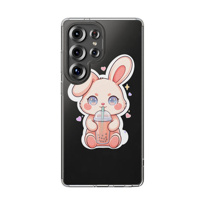 Kawaii Bunny Bubble Tea Phone Case for Boba Lovers