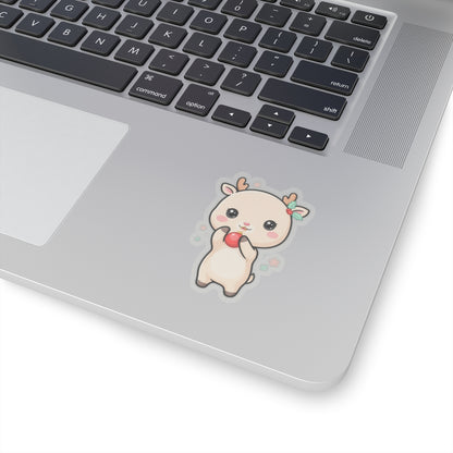 Christmas Reindeer Sticker for Cute Holiday Gifting