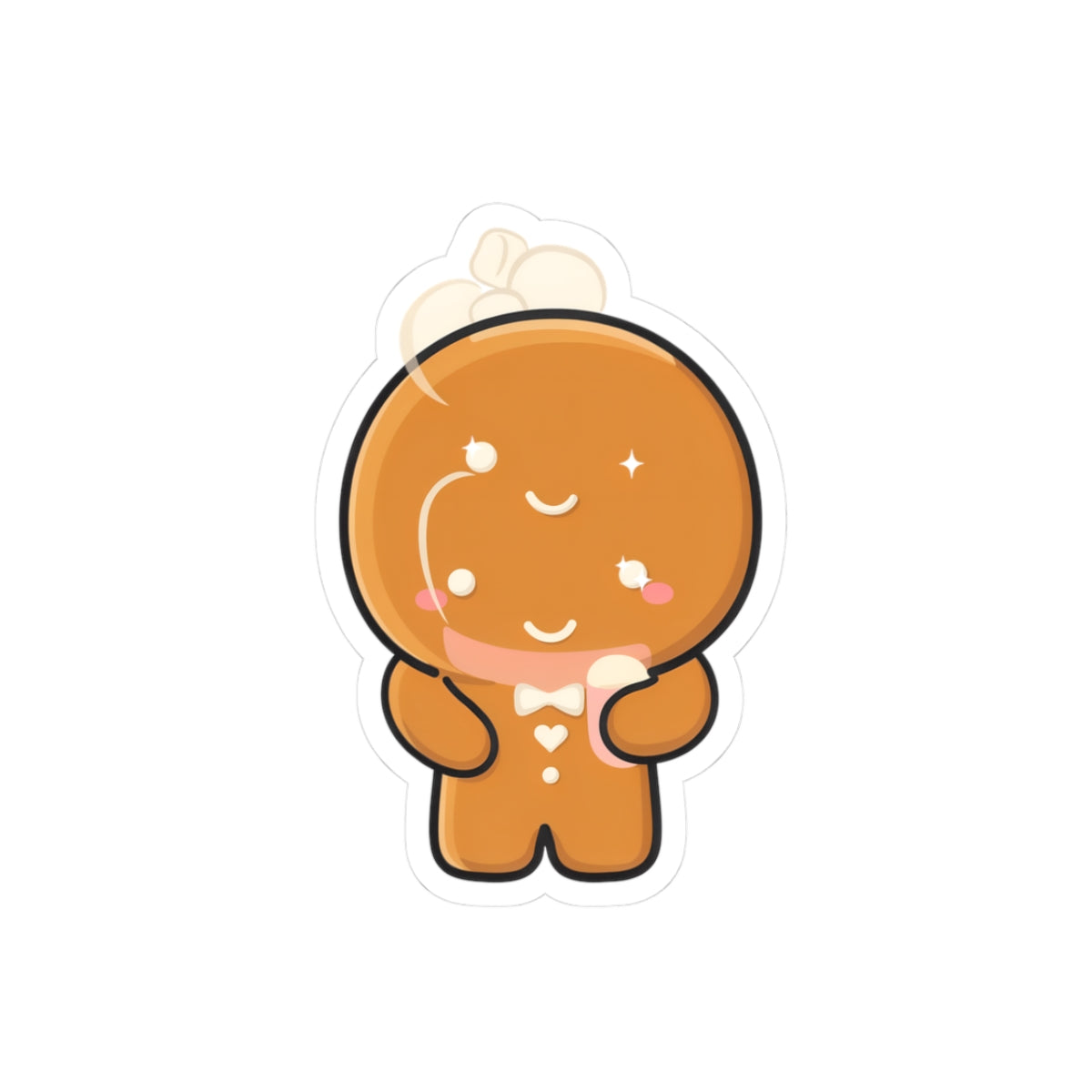 Gingerbread Cocoa Sticker – Cute Kawaii Holiday Vinyl
