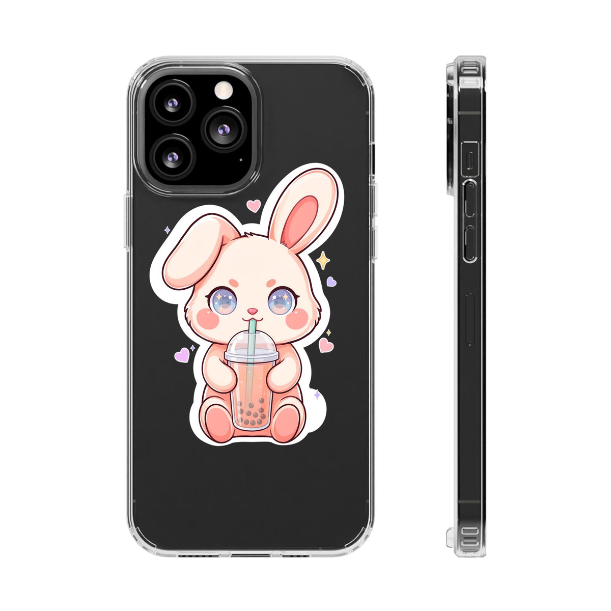 Kawaii Bunny Bubble Tea Phone Case for Boba Lovers