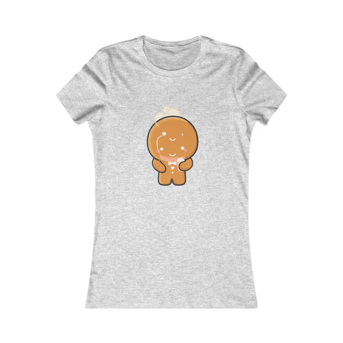 Kawaii Gingerbread Man T-Shirt for Cozy Cocoa Breaks