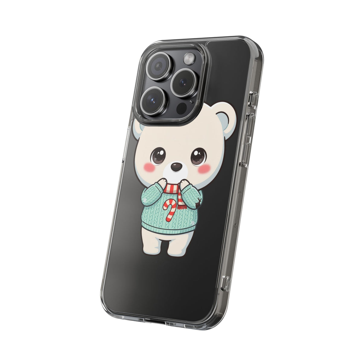 Kawaii Christmas Bear Phone Case for Holiday Season