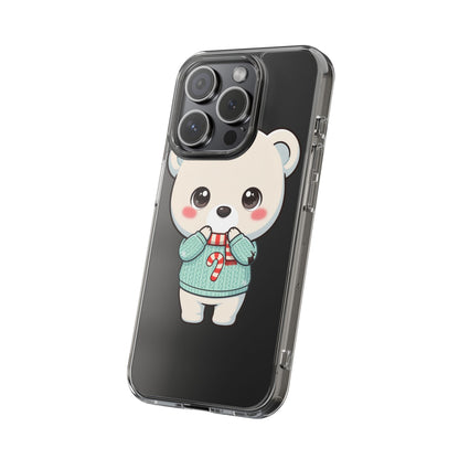 Kawaii Christmas Bear Phone Case for Holiday Season