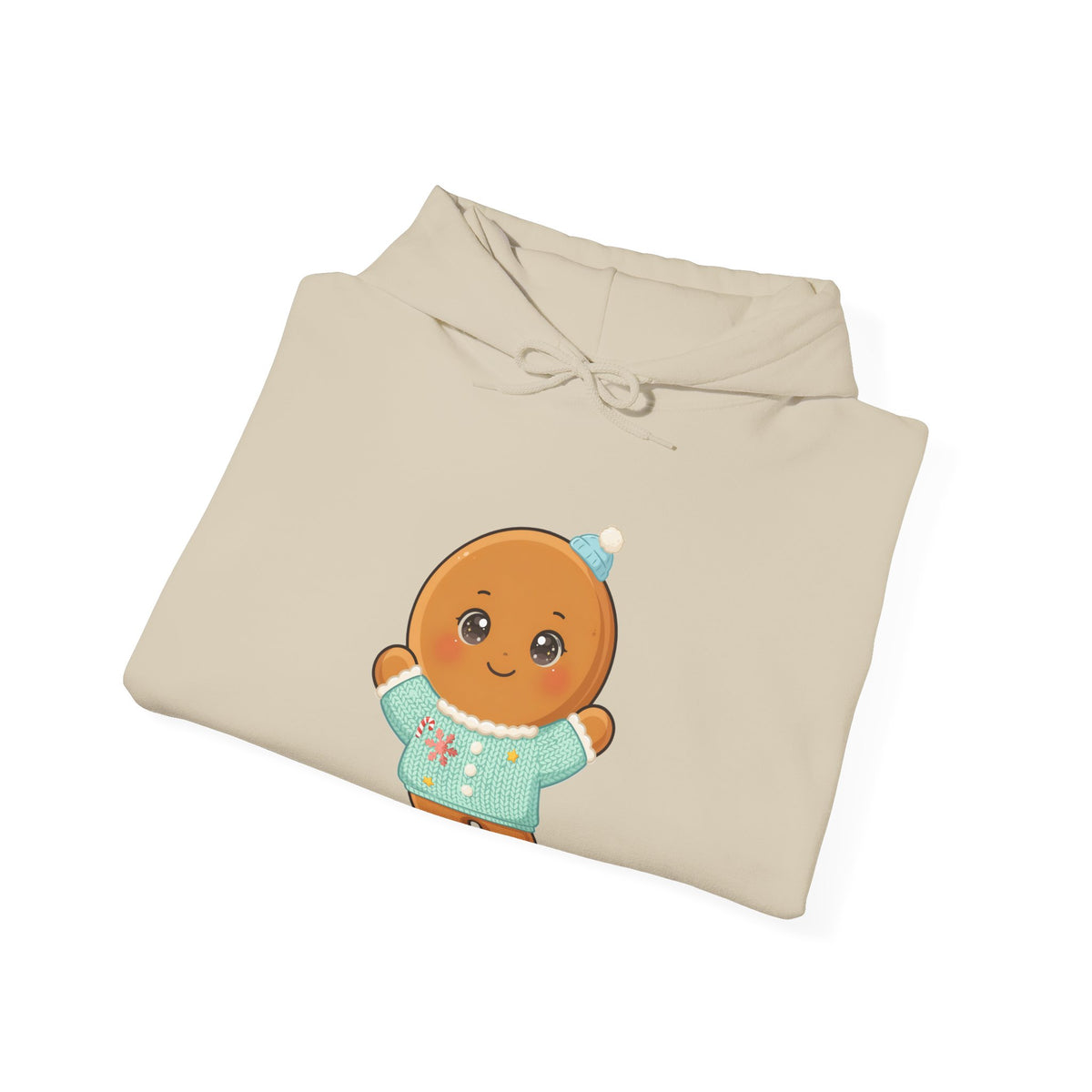 Kawaii Gingerbread Hoodie for Cozy Christmas Cheer